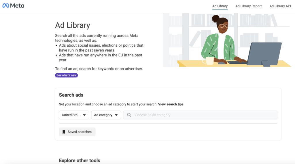 meta ads library